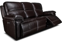 montana power leather reclining sofa   