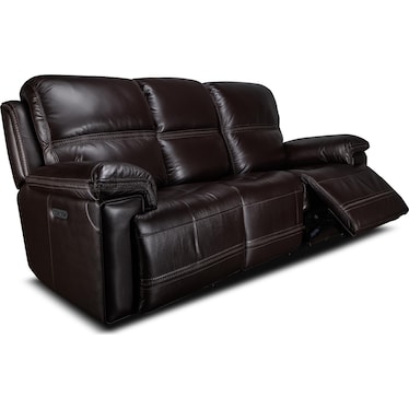 MONTANA LEATHER POWER RECLINING SOFA