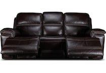 montana power leather reclining sofa   