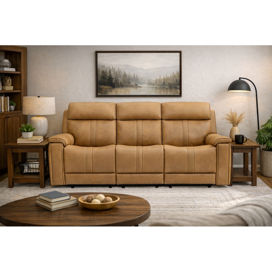 monte brown power reclining sofa   