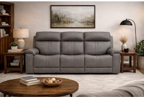 monte gray power reclining sofa   