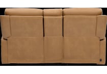 monte saddle power reclining console loveseat   