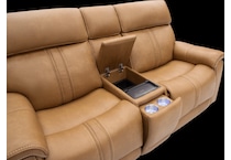 monte saddle power reclining console loveseat   
