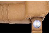 monte saddle power reclining console loveseat   