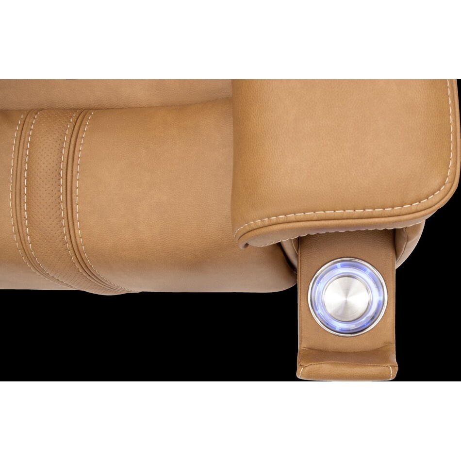 monte saddle power reclining console loveseat   