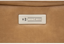 monte saddle power reclining console loveseat   