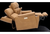 monte saddle power reclining console loveseat   
