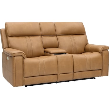 MONTE DUAL POWER RECLINING IMMERSIVE AUDIO CONSOLE LOVESEAT BY MOTOMOTION