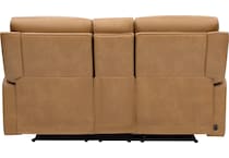 monte saddle power reclining console loveseat   