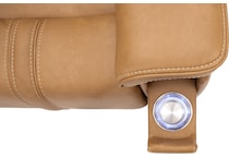 monte saddle power reclining console loveseat   