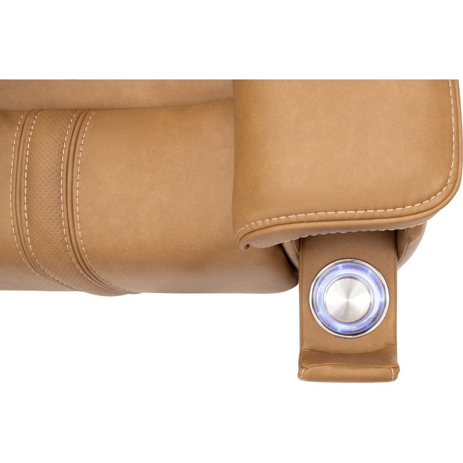 monte saddle power reclining console loveseat   