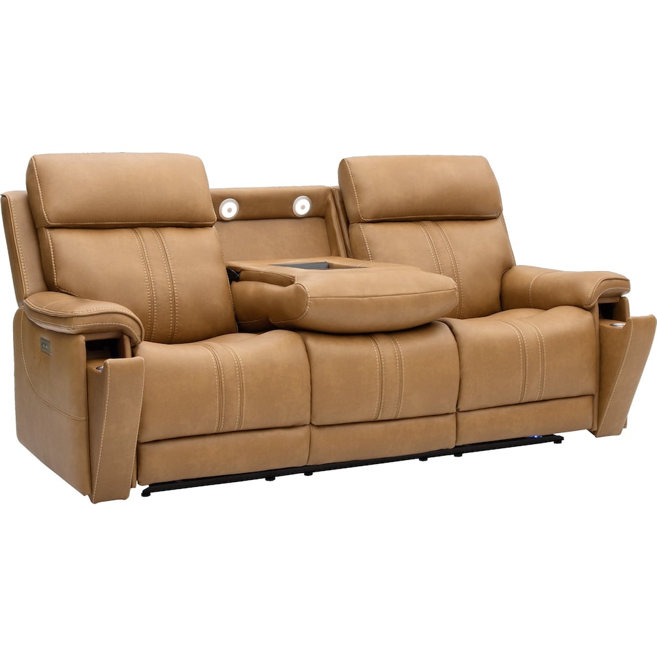 monte saddle power reclining sofa   