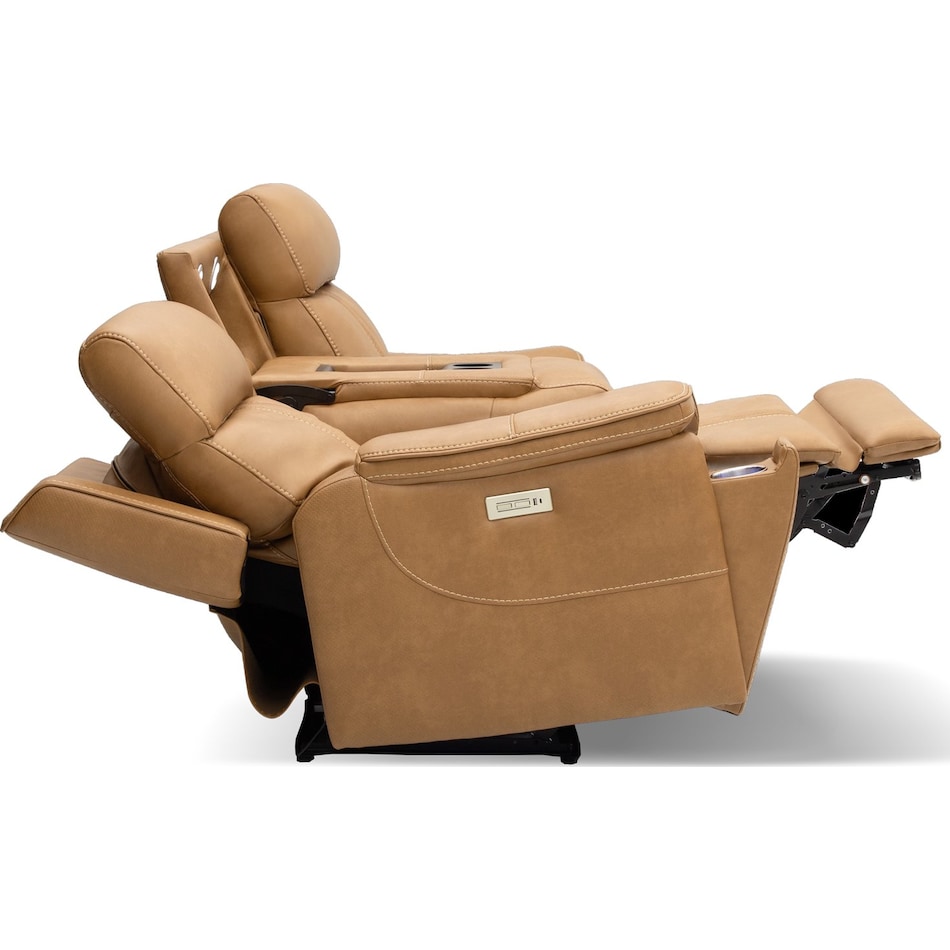 monte saddle power reclining sofa   