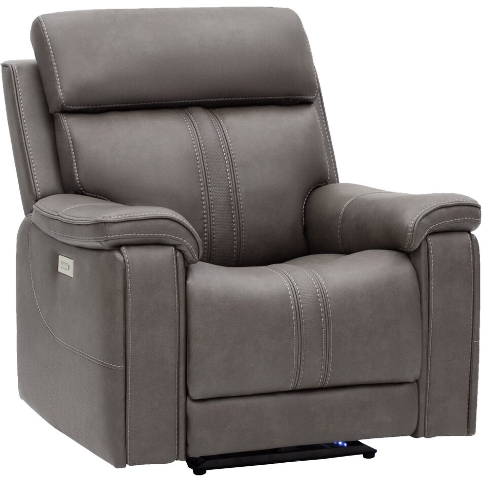 monte smoke power recliner   