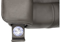 monte smoke power reclining console loveseat   