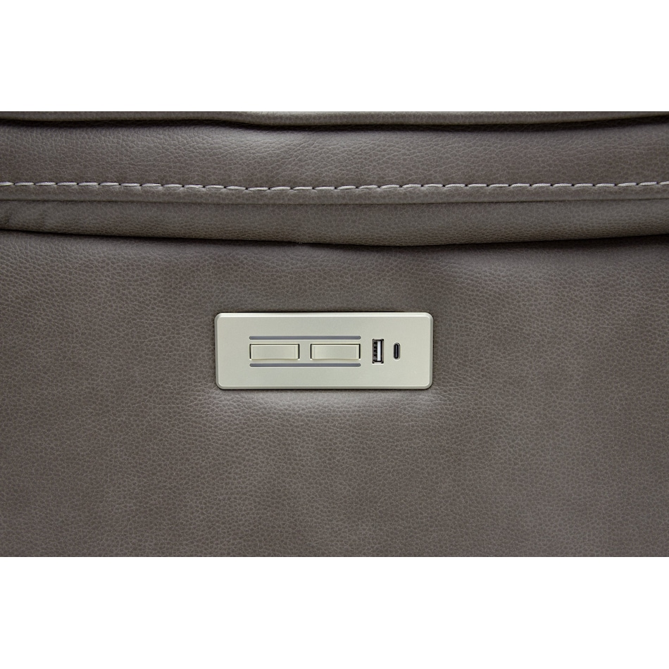 monte smoke power reclining sofa   