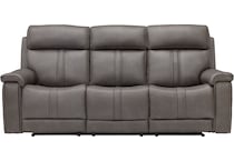 monte smoke power reclining sofa   