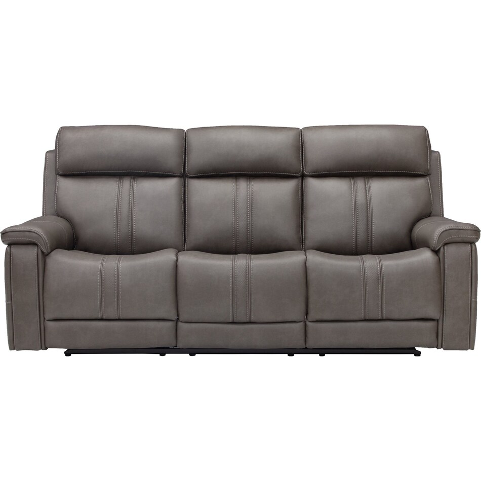 monte smoke power reclining sofa   