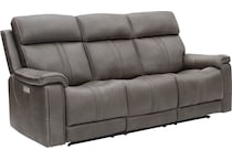 monte smoke power reclining sofa   