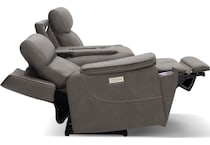 monte smoke power reclining sofa   
