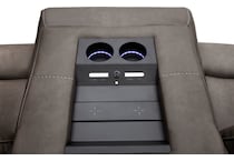 monte smoke power reclining sofa   