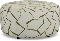 montgomery white ottoman   