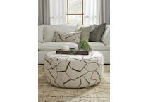 montgomery white ottoman   