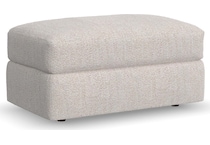 montgomery white ottoman   