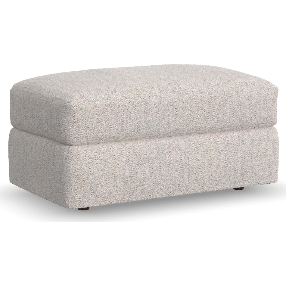 montgomery white ottoman   