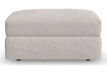 montgomery white ottoman   