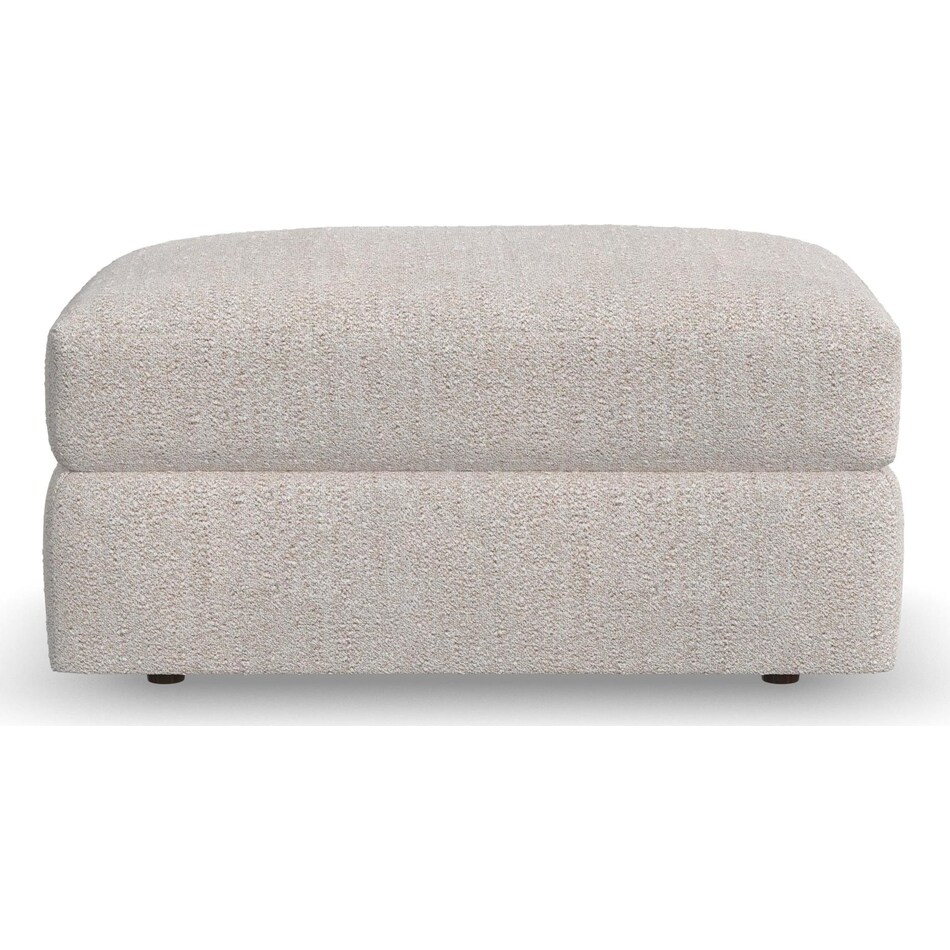 montgomery white ottoman   