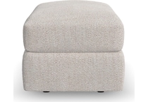 montgomery white ottoman   