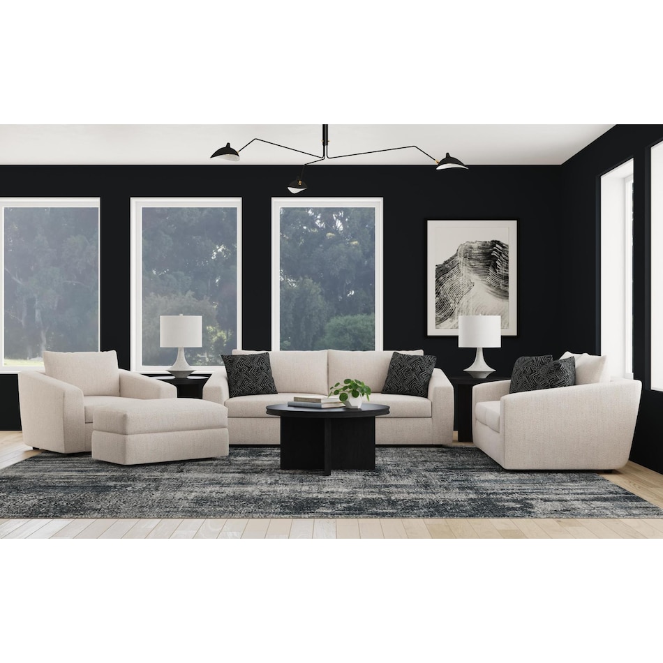 montgomery white sofa   