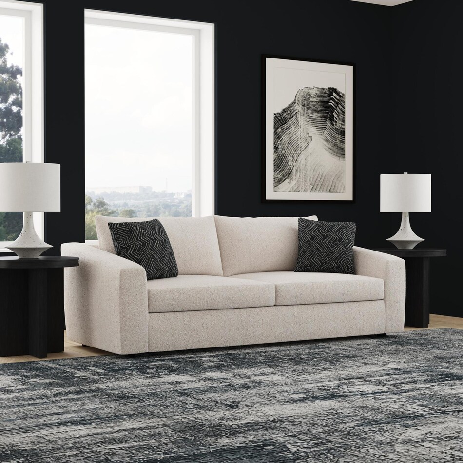 montgomery white sofa   