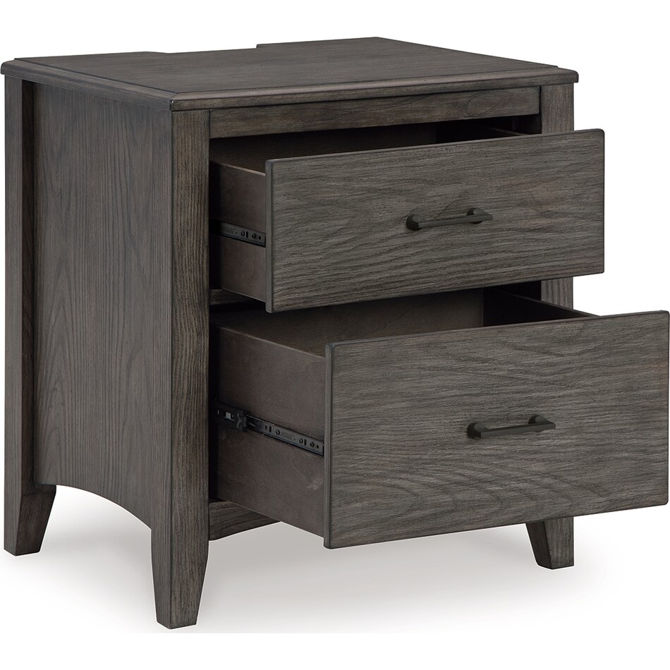 montillan grayish brown nightstand   