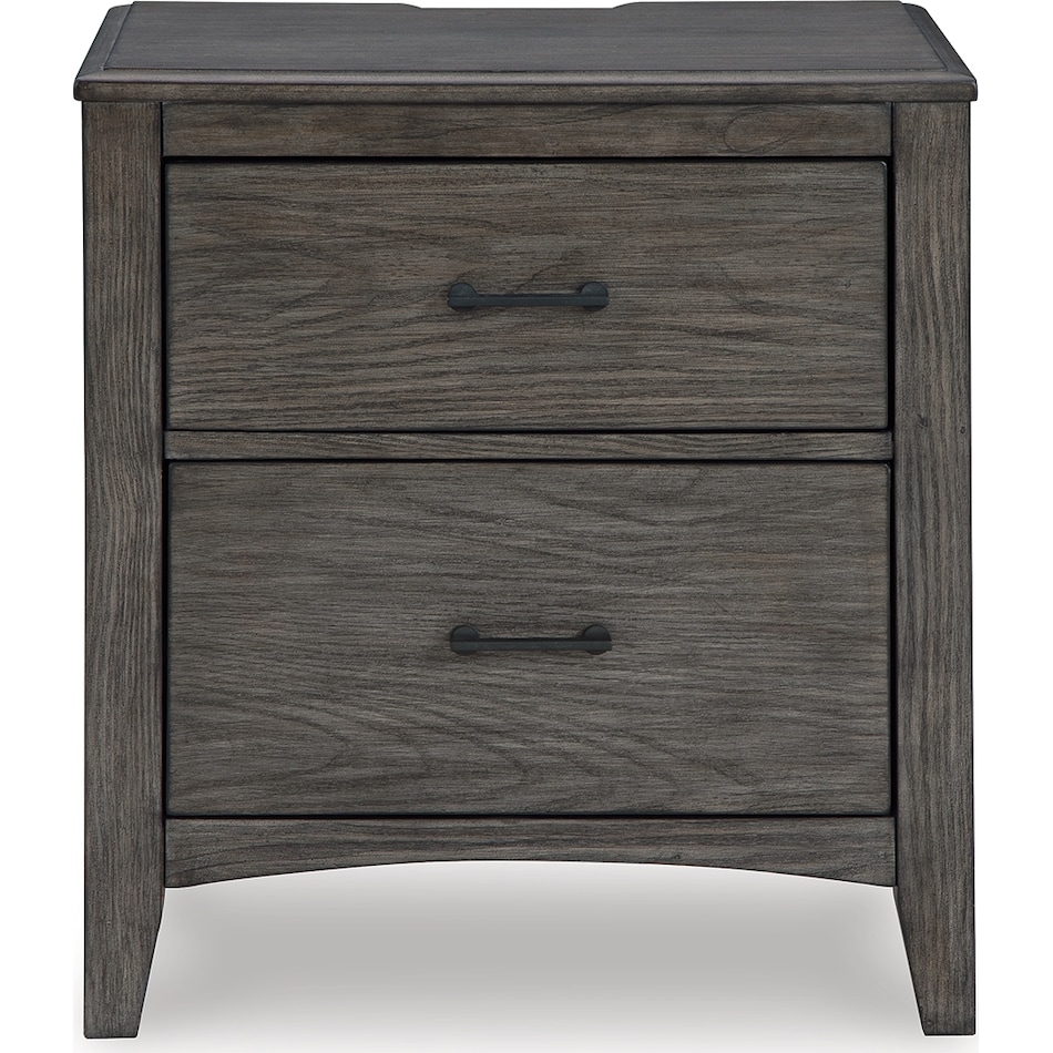 montillan grayish brown nightstand   