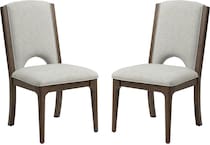 montrose brown white side chair   