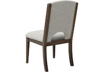 montrose brown white side chair   