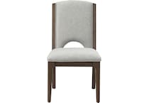 montrose brown white side chair   