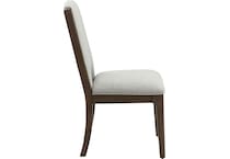 montrose brown white side chair   