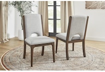 montrose brown white side chair   