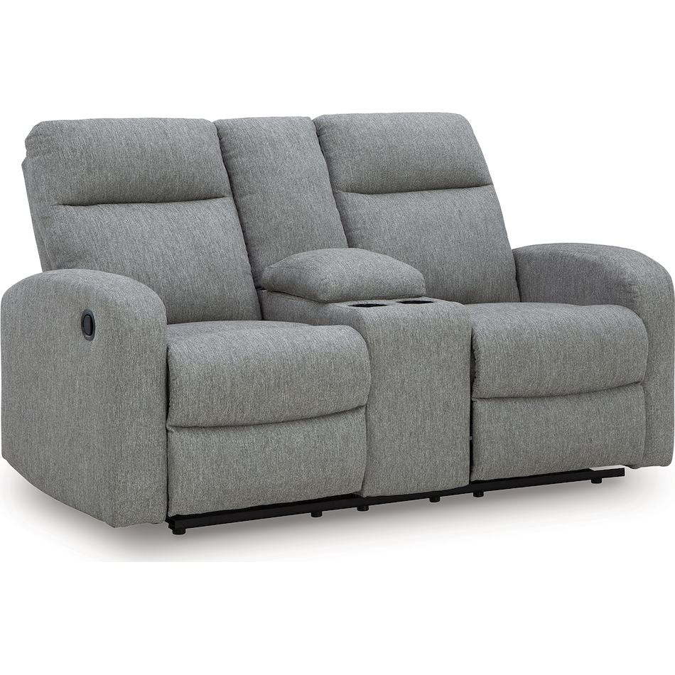 moreau place sterling reclining console loveseat   