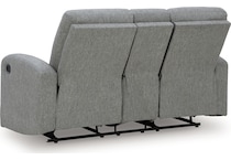 moreau place sterling reclining console loveseat   