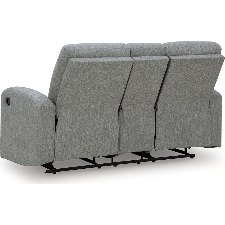 moreau place sterling reclining console loveseat   