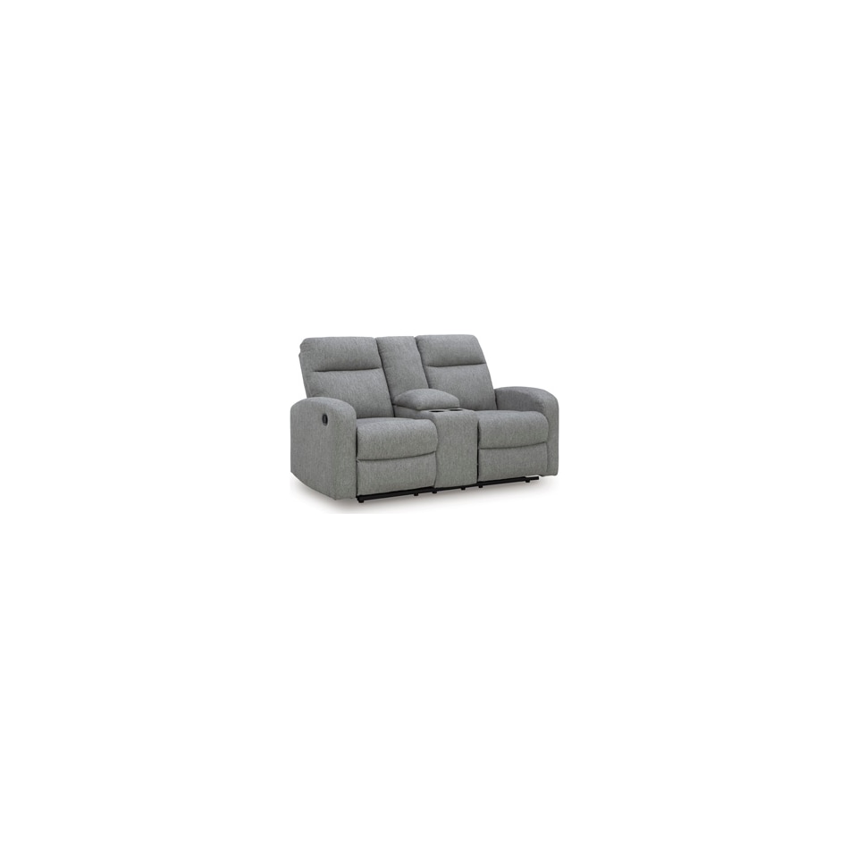 moreau place sterling reclining console loveseat   