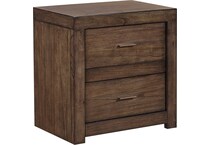moreno brown dark nightstand   