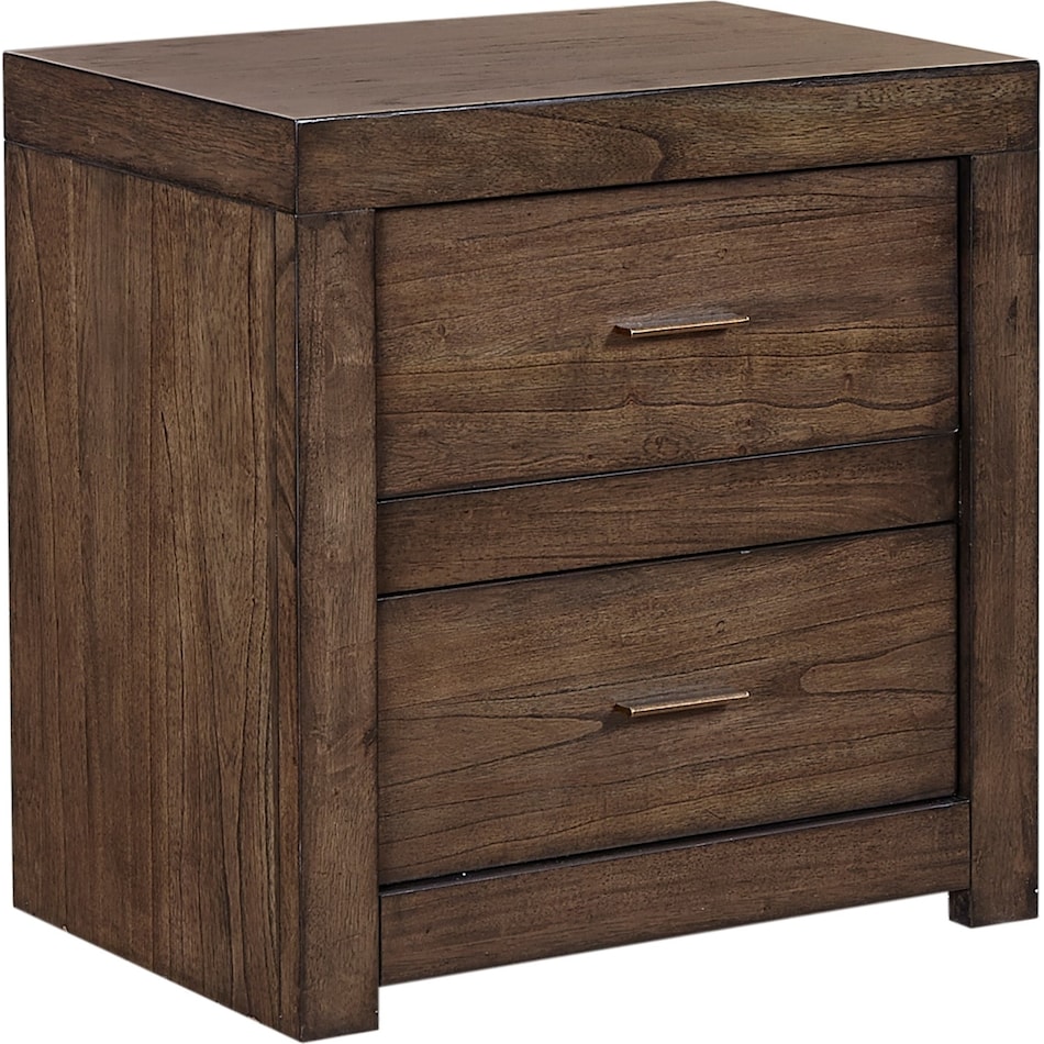 moreno brown dark nightstand   