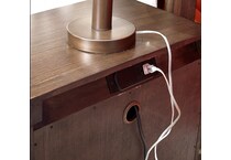 moreno brown dark nightstand   