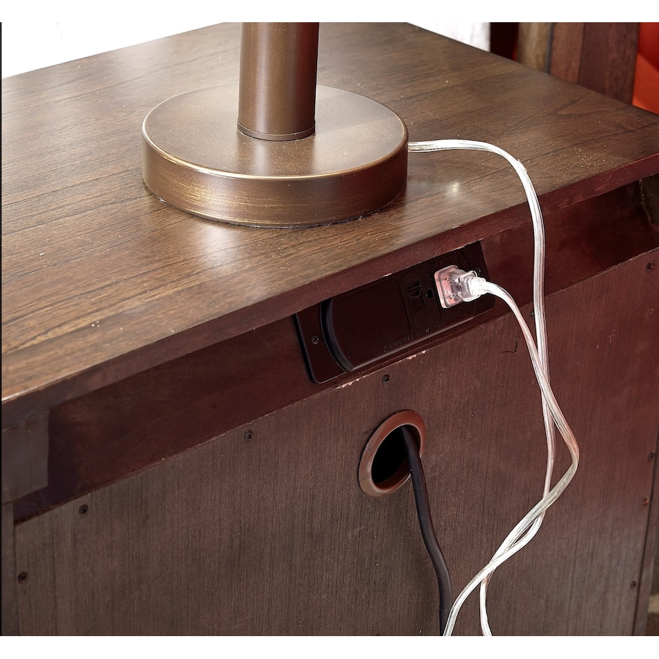 moreno brown dark nightstand   