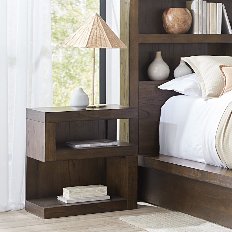 moreno brown nightstand   